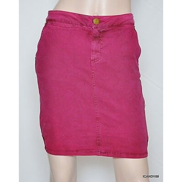 Marc By Marc Jacobs Dresses & Skirts - Marc by Marc Jacobs Dyed Stretch Pigment Pop Denim Mini Skirt Fig Jam 2 New $188
